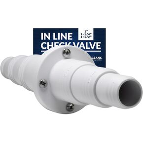 خمسة محيطات 1 بوصة - 1 1/4 بوصة - 1 1/2 بوصة وصلة متدرجة لصمام الفحص، صمام فحص عدم إرجاع مضخة آسن القارب، خط بحري في اتجاه واحد - FO2056 in Kuwait