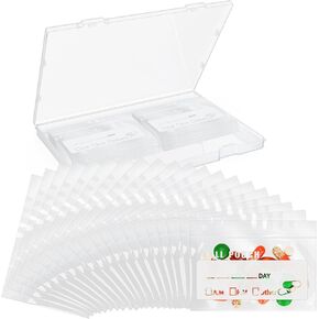 120 Packs Pill Pouch Bags for Travel, 6 Mil BPA Free Reusable Pill Bags 4 x 2.75 inch for Medicine with Write on Label Clear Ziplock Seal Waterproof AM PM Pill Baggies for Medicine Organizer
