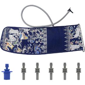 Small Blood Pressure Cuff for Pediatric/Kids, Child Blood Pressure Cuff(15-24cm) with 6 Different Blood Pressure Connectors are Compatible with Almost All Bp Monitors(Red)