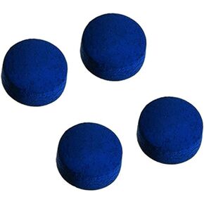 Pool Cue Tips 14mm Billiard Cue Tips Replacement for Snooker and Pool Cues 4pcs Blue