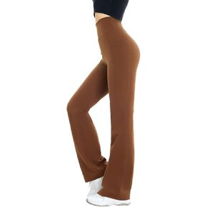 Womens Yoga Pants with Pockets, Flare Leggings for Women, Buttery Soft High Waisted Wide Leg Pants for Dance