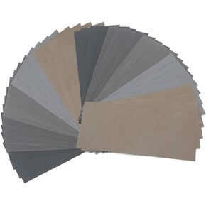 20Pcs Wet Dry Sandpaper, High Grit 1000 2000 3000 5000 7000 Sandpaper Sheets Assortment for Wood Metal Polishing Automotive Sanding, 9 x 3.6 inch by BAISDY