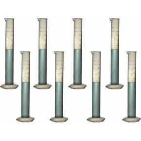 TN Lab Graduated Measuring Cylinder 100ml Polypropylene 8-Pack