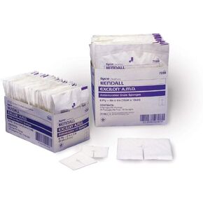 WP000-7088 7088 Sponge Excilon AMD 2's Gauze Drain St 4x4" 6pl Non-Woven 50 Per Pack # 7088 From Kendall Company