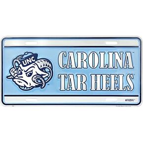 Hangtime University of North Carolina - UNC Tar Heels Embossed Metal auto tag