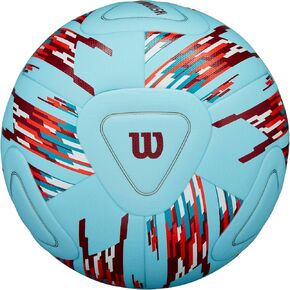 WILSON NCAA Vanquish Match Soccer Ball - Size 4, Blue/Red/Purple