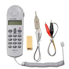 Phone Telephone Line Network Cable Tester Butt Test Tester Lineman Tool Cable Set with Connectors & Joiner (Blue-Gray)