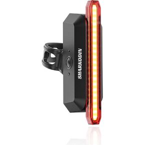 Smart Bike Rear Light 60 Lumens Tail Light 230 Degree Visibility, 1000m Viewable Range, USB Rechargeable Smart Bike Break and Motion Sensing Light, for Road Gravel MTB and Urban Cyclists