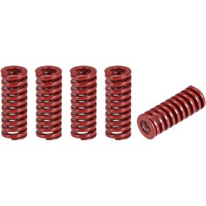 uxcell 3D Printer Die Spring, 5pcs 10mm OD 25mm Long Spiral Stamping Medium Load Compression Mould Die Springs for 3D Printer Electric Part, Red