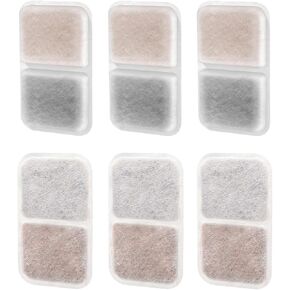 12 Pack Air Purifier Pad for Catit Airsift Jumbo/Regular/Smartsift Litter Box, Dual Action Filter to kepp Catit Litter Box Fresh Smell，Cat Litter Box Filters Pads Replacement