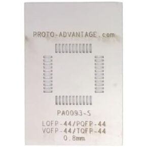 Proto-Advantage PA0093-S LQFP-44/PQFP-44/VQFP-44/TQFP-44 (0.8 mm pitch, 10 x 10 mm body) Stainless Steel