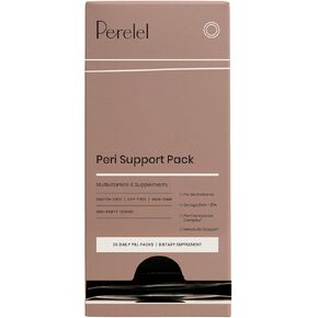 Perelel Peri Support Pack - Perimenopause Vitamins for Women - Daily Sachets with Five Perimenopause Supplements for Optimal Nutrition & Initial Menopause Support (30 Pill Packs)