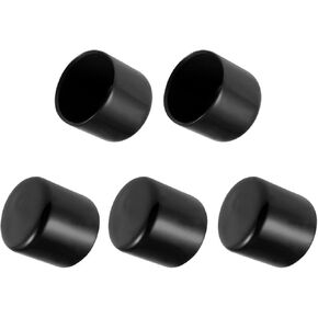 35mm Screw Thread Protectors Rubber End Caps Vinyl Flexible Bolt Screw Rubber Caps,Black,5pcs