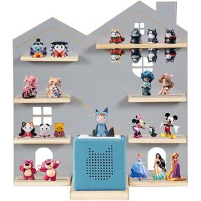 Wall Tonie Shelf House for Toniebox, Compatible with Toniebox MP3 Audio Player, Tonie Characters and Tonie Figures.