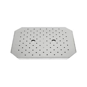 Thunder Group SLTHFB010 False Bottom, 10-1/2" x 8-1/4" x 3/8", Perforated, fingerhole Lift-Off, Stainless Steel