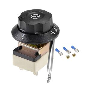 uxcell 1NO 1NC 250V 16A 30-110C Temperature Control Switch Capillary Thermostat for Oven Refrigerator Heater, 0.7m, with 2 Screws&3 Crimp Terminals