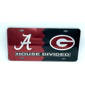 Alabama / Georgia House Divided Laser Cut License Plate Tag