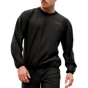 Sauna Suit for Men Weight Loss Sauna Sweatshirts Pant 2 Piece Set Gym Workout Set Sweat Suits Boxing Clothes