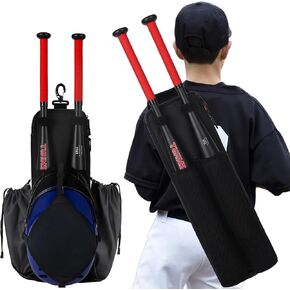 Baseball Bag for Youth and Adult, Baseball Backpack with Helmet Holder and Shoe Compartment, Bat Bag for Baseball, T-ball & Softball Gear and Equipment for Men and Women