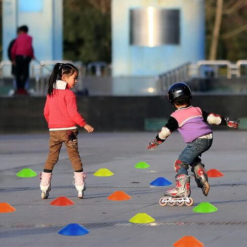 20 قطعة من مخاريط حقل الرشاقة من Laiiqi، قرص علامات كرة القدم مع حقيبة شبكية، مخاريط قرص احترافية لتدريب كرة القدم، أقلام تحديد ميدانية منخفضة للأطفال والكبار in Kuwait