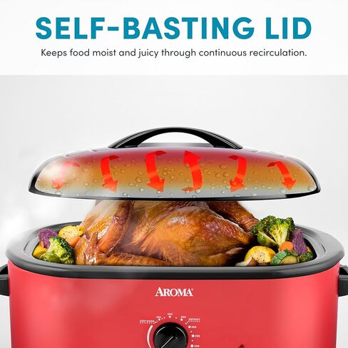 أروما 18 كيو تي. فرن تحميص (أحمر) in Kuwait