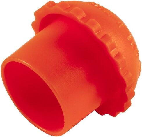 Caplugs ZBC01Q1 Plastic Cylinder Valve Threaded Cap BC-01, PE-LD, Please See Drawing, Orange (Pack of 8) in Saudi Arabia