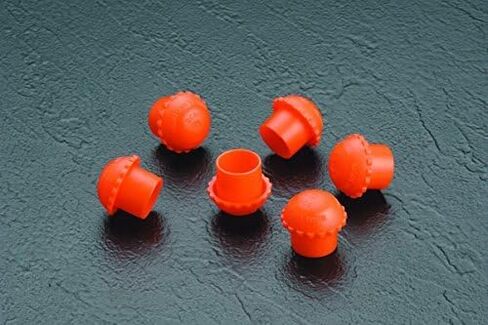 Caplugs ZBC01Q1 Plastic Cylinder Valve Threaded Cap BC-01, PE-LD, Please See Drawing, Orange (Pack of 8) in Saudi Arabia