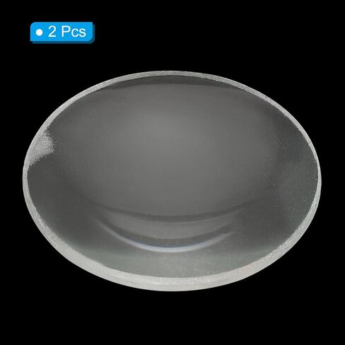 عدسة PATIKIL مقاس 2 بوصة (50 مم) محدبة مزدوجة الطول البؤري، 3 قطع بقطر 30 مم وارتفاع 5 مم زجاج مصقول بصريًا بحواف مستديرة لتجربة فيزيائية، شفاف in Saudi Arabia