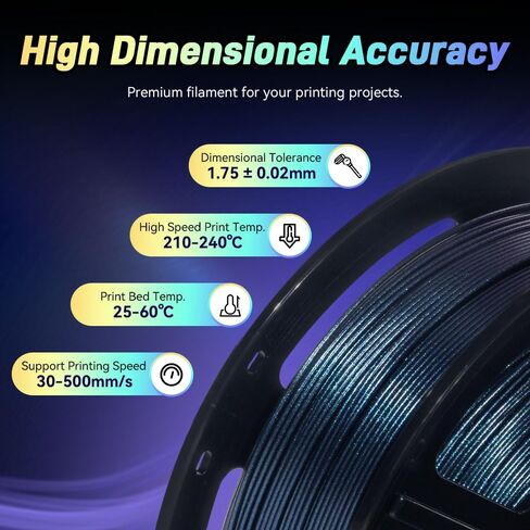 FLASHFORGE Rapid PLA Filament 1.75mm, High Flow Speedy 3D Printer Filament, Experience Exceptional Performance with 500mm/s High-Speed Printing, Neatly Wound & Top-Notch Filament (White) in Saudi Arabia