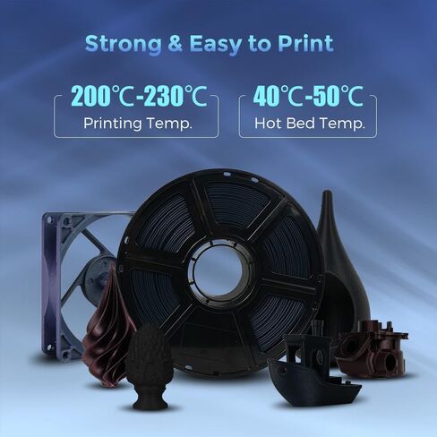 FLASHFORGE Rapid PLA Filament 1.75 مم، خيوط طابعة ثلاثية الأبعاد سريعة التدفق عالية، تجربة أداء استثنائي مع طباعة عالية السرعة 500 مم/ثانية، جرح أنيق وخيوط من الدرجة الأولى (أبيض) in Kuwait
