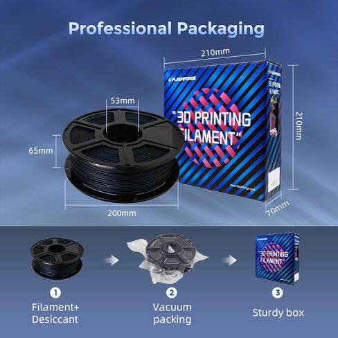 FLASHFORGE Rapid PLA Filament 1.75 مم، خيوط طابعة ثلاثية الأبعاد سريعة التدفق عالية، تجربة أداء استثنائي مع طباعة عالية السرعة 500 مم/ثانية، جرح أنيق وخيوط من الدرجة الأولى (أبيض) in Kuwait