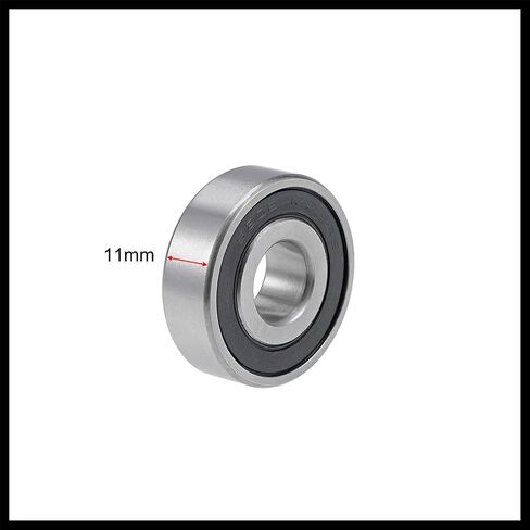 6202-12-2RS Deep Groove Ball Bearing 12x35x11mm Double Sealed Chrome Steel Z2 Lever Bearings Replacement Durable Material in Kuwait