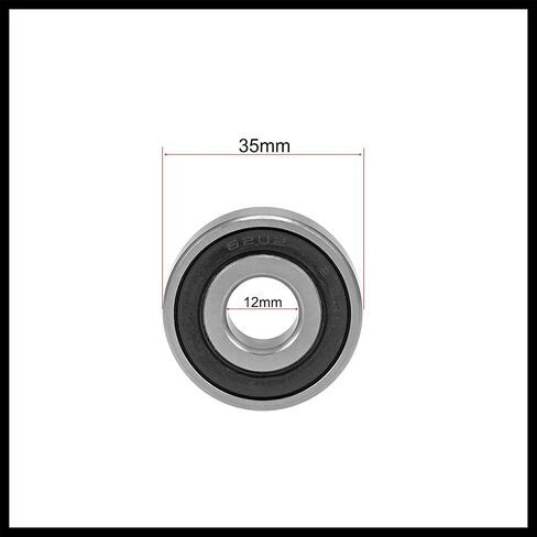 6202-12-2RS Deep Groove Ball Bearing 12x35x11mm Double Sealed Chrome Steel Z2 Lever Bearings Replacement Durable Material in Kuwait