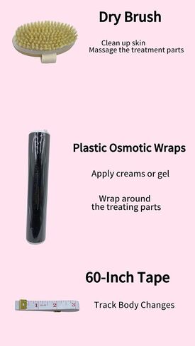 Black Osmotic Wraps- Plastic Wraps with Dry Brush for Body Relaxing& Workout &Sweat Enhancer& 25CM*60M in Saudi Arabia