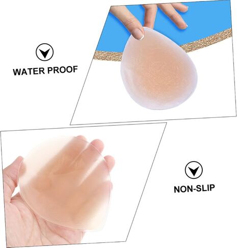 PRETYZOOM 2pcs Private Parts Protector Bikini Crotch Pads Private Parts Silicone Pads Waterproof Silicone Pad Lady Private Parts Pads Women Private Parts Pasties Women Swimming Silicone Pads in Saudi Arabia