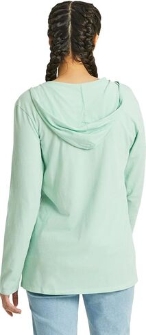 Life is Good. Women's Floral Backdrop Dragonfly Long Sleeve Crusher-LITE Hooded Tee, Sage Green (US, Alpha, X-Large, Regular, Regular, Sage Green) in Saudi Arabia