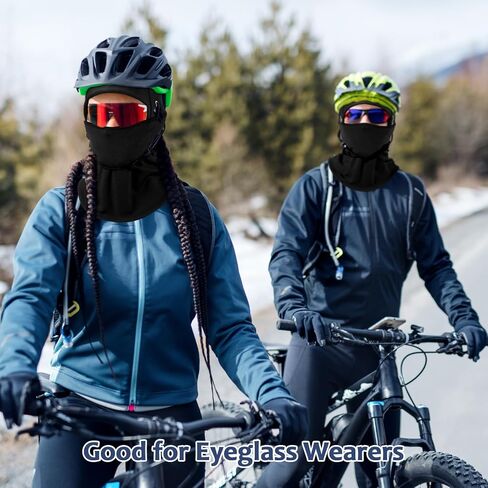 Eurzom 3 Pcs Winter Balaclava Moveable Face Mask Windproof Thermal Ski Mask with Reflective Stripe Cold Weather Ski Mask for Men Women Winter Scarf Mask Neck Warmer Hood for Skiing Cycling Black in Saudi Arabia