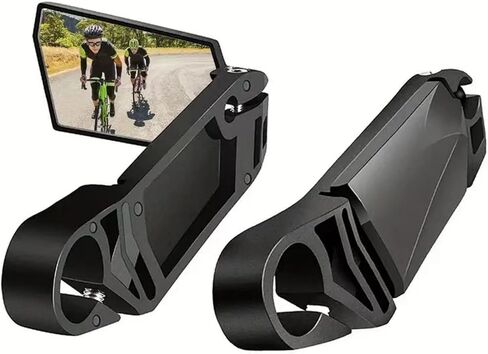 Bike Mirror,HD Bicycle Mirror 2Pcs,360 Degree Rotatable,Handlebar End Mirror,Foldable，Glass Lens，Bicycle Handle Hunction in Saudi Arabia