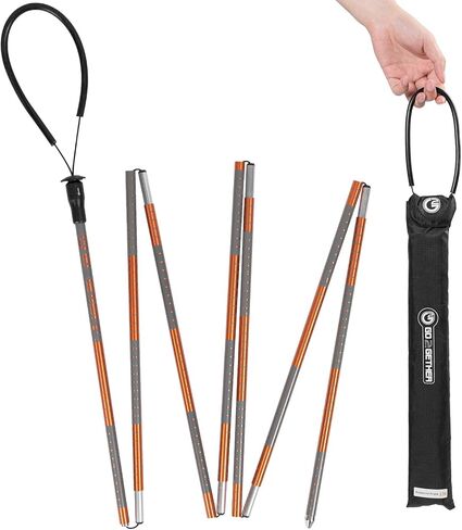 G2 GO2GEHTER 7075 Aluminum Alloy 270cm Backcountry Avalanche Rescue Probe with Storage Bag, Folding Design, Easy to Storage and Carry (3 Color Available) in Kuwait