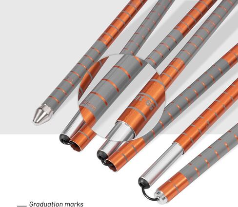 G2 GO2GEHTER 7075 Aluminum Alloy 270cm Backcountry Avalanche Rescue Probe with Storage Bag, Folding Design, Easy to Storage and Carry (3 Color Available) in Kuwait