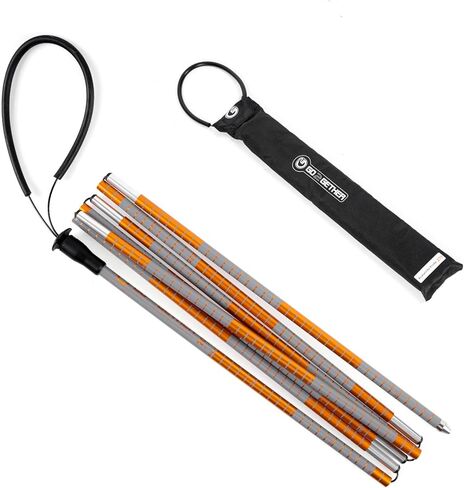G2 GO2GEHTER 7075 Aluminum Alloy 270cm Backcountry Avalanche Rescue Probe with Storage Bag, Folding Design, Easy to Storage and Carry (3 Color Available) in Kuwait