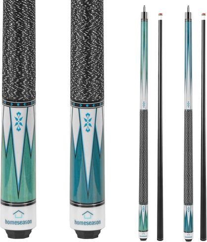 HomeSeason Pool Cue Stick 57" Billiard Cue Sticks Nylon Thread Grip Professional Low Deflection Pool Sticks in Saudi Arabia