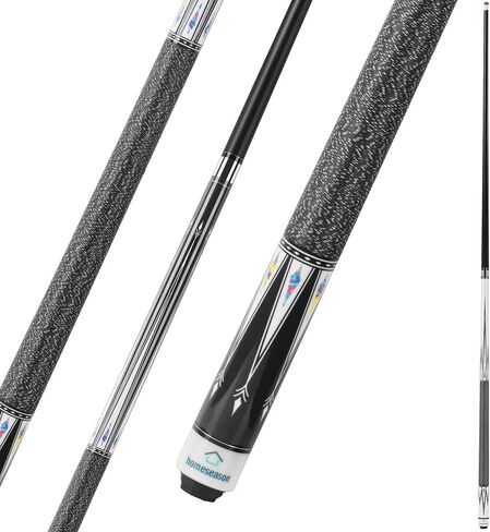 HomeSeason Pool Cue Stick 57" Billiard Cue Sticks Nylon Thread Grip Professional Low Deflection Pool Sticks in Saudi Arabia