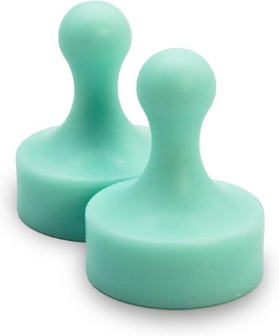 GLASSBOARD STUDIO Powerful Neodymium Magnets, Pawn-Shaped - Strong Fridge/Refrigerator and Whiteboard Magnet, Ideal for Office, Kitchen, Crafts - Rare Earth, Heavy Duty (2, Summer Mint) in Saudi Arabia