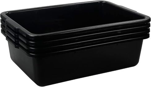 Vababa 3-Pack Plastic Commercial Bus Box, 13 L Kitchen Bus Tub in Kuwait