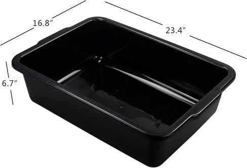 Vababa 3-Pack Plastic Commercial Bus Box, 13 L Kitchen Bus Tub in Kuwait