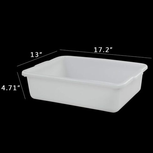 Vababa 3-Pack Plastic Commercial Bus Box, 13 L Kitchen Bus Tub in Kuwait
