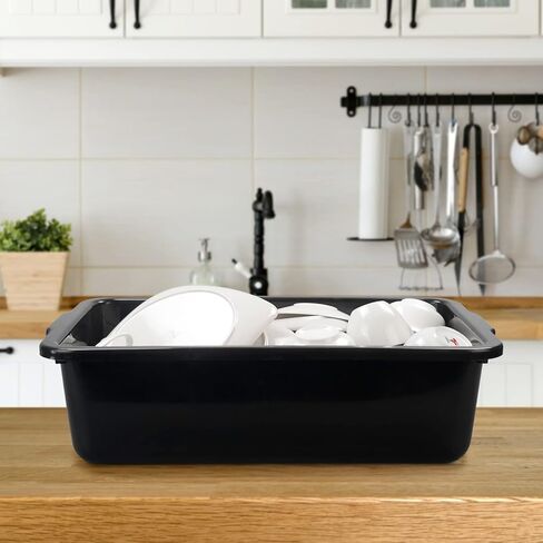 Vababa 3-Pack Plastic Commercial Bus Box, 13 L Kitchen Bus Tub in Kuwait