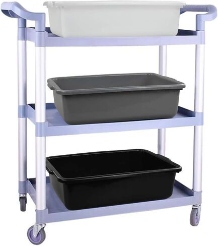 Vababa 3-Pack Plastic Commercial Bus Box, 13 L Kitchen Bus Tub in Kuwait