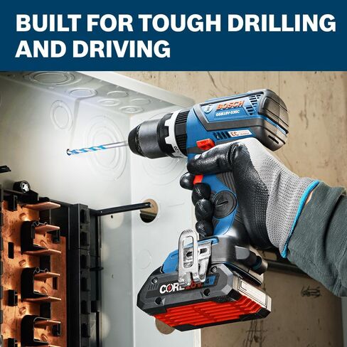 مجموعة أدوات كومبو 5 أدوات 18 فولت من BOSCH GXL18V-501B25 مع مفك / مفتاح ربط 2 في 1، 1/2 بوصة. مثقاب مطرقي/مشغل، منشار ترددي، منشار دائري، مصباح عمل LED و(2) بطاريات مدمجة CORE18V 4 Ah in Kuwait